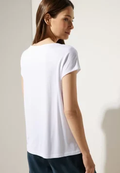 Materialmixshirt Mit Cut-Out