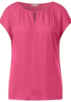 Materialmixshirt Mit Cut-Out