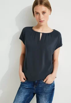Materialmixshirt Mit Cut-Out