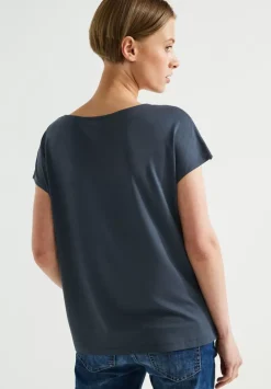 Materialmixshirt Mit Cut-Out