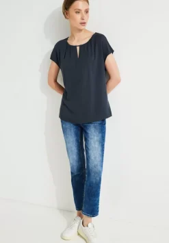 Materialmixshirt Mit Cut-Out