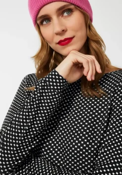 Materialmixshirt Mit Print