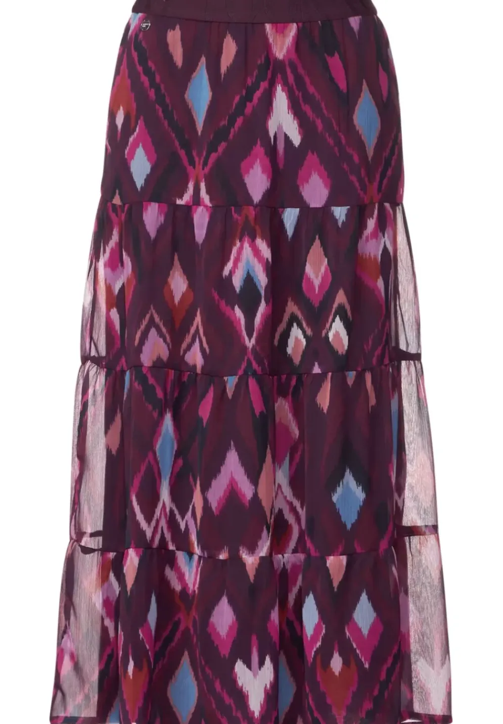Maxi Chiffonrock Mit Print