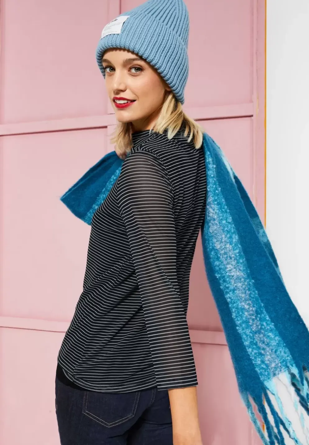 Mesh Shirt Mit Print
