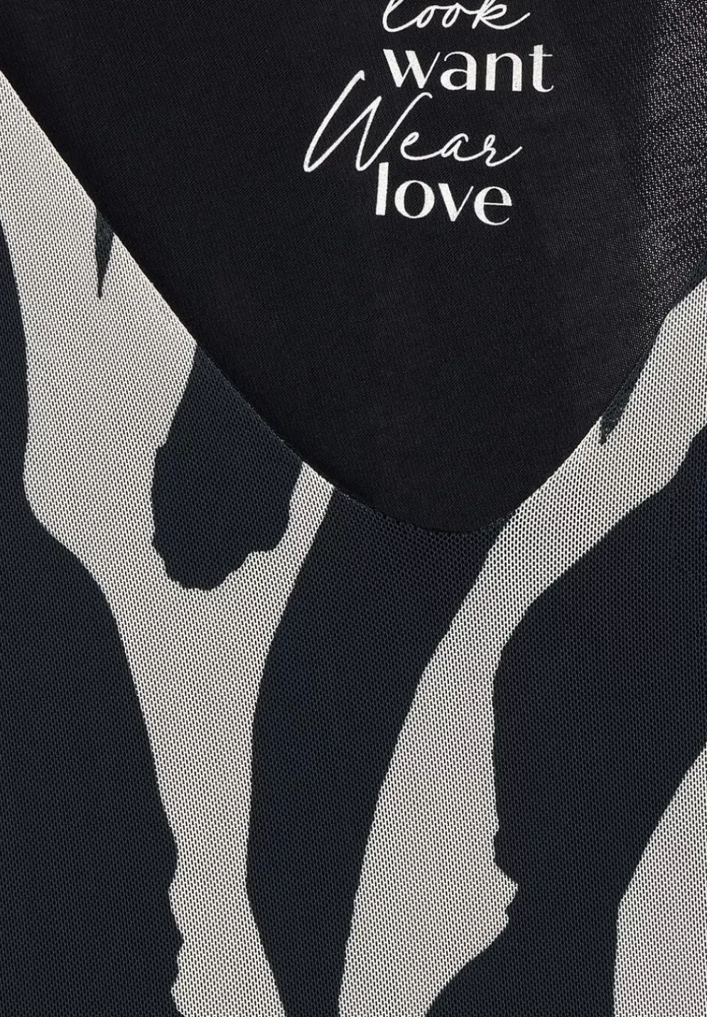 Meshkleid Mit Print