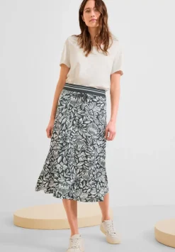 Midi Jerseyrock Mit Print