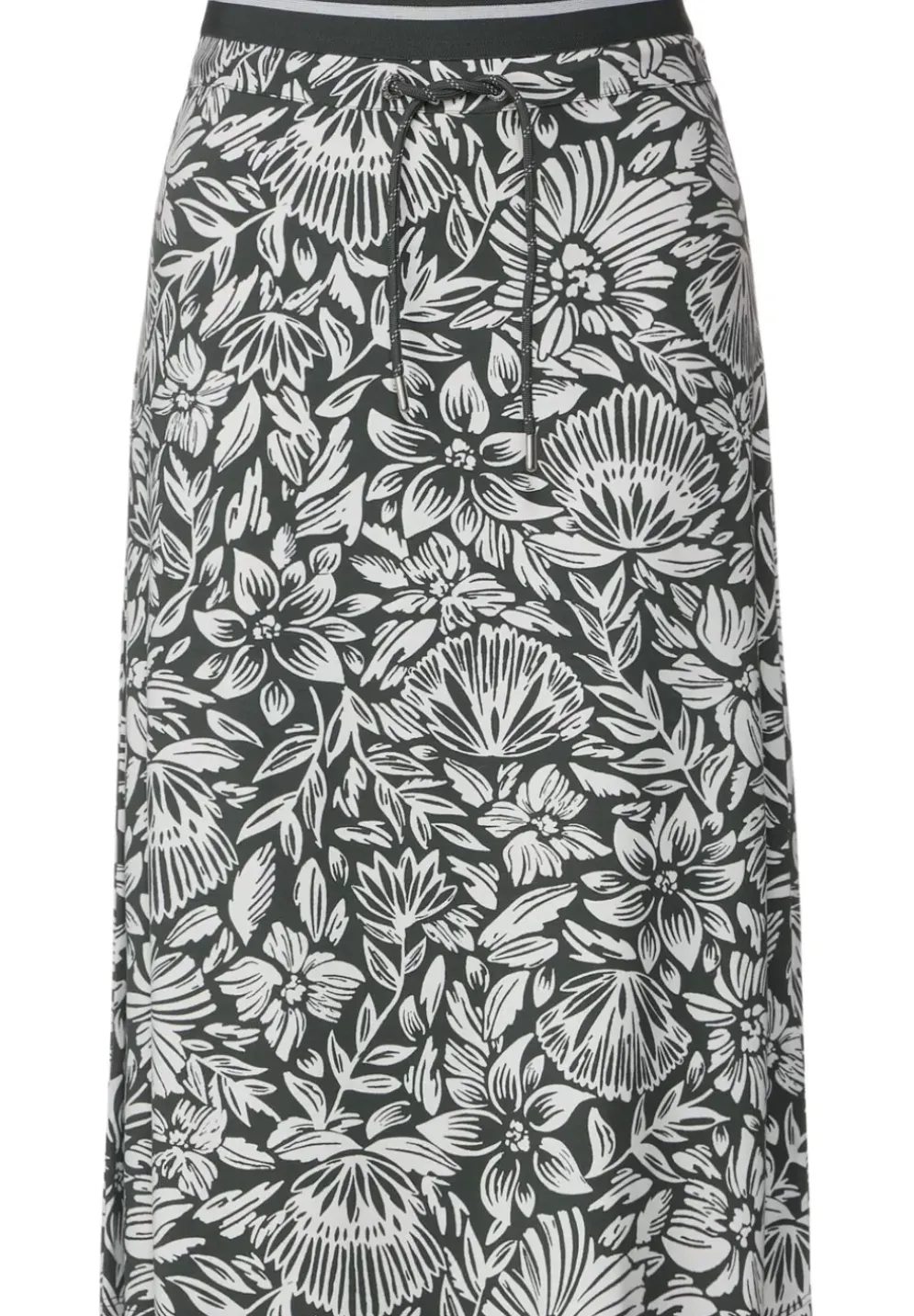 Midi Jerseyrock Mit Print