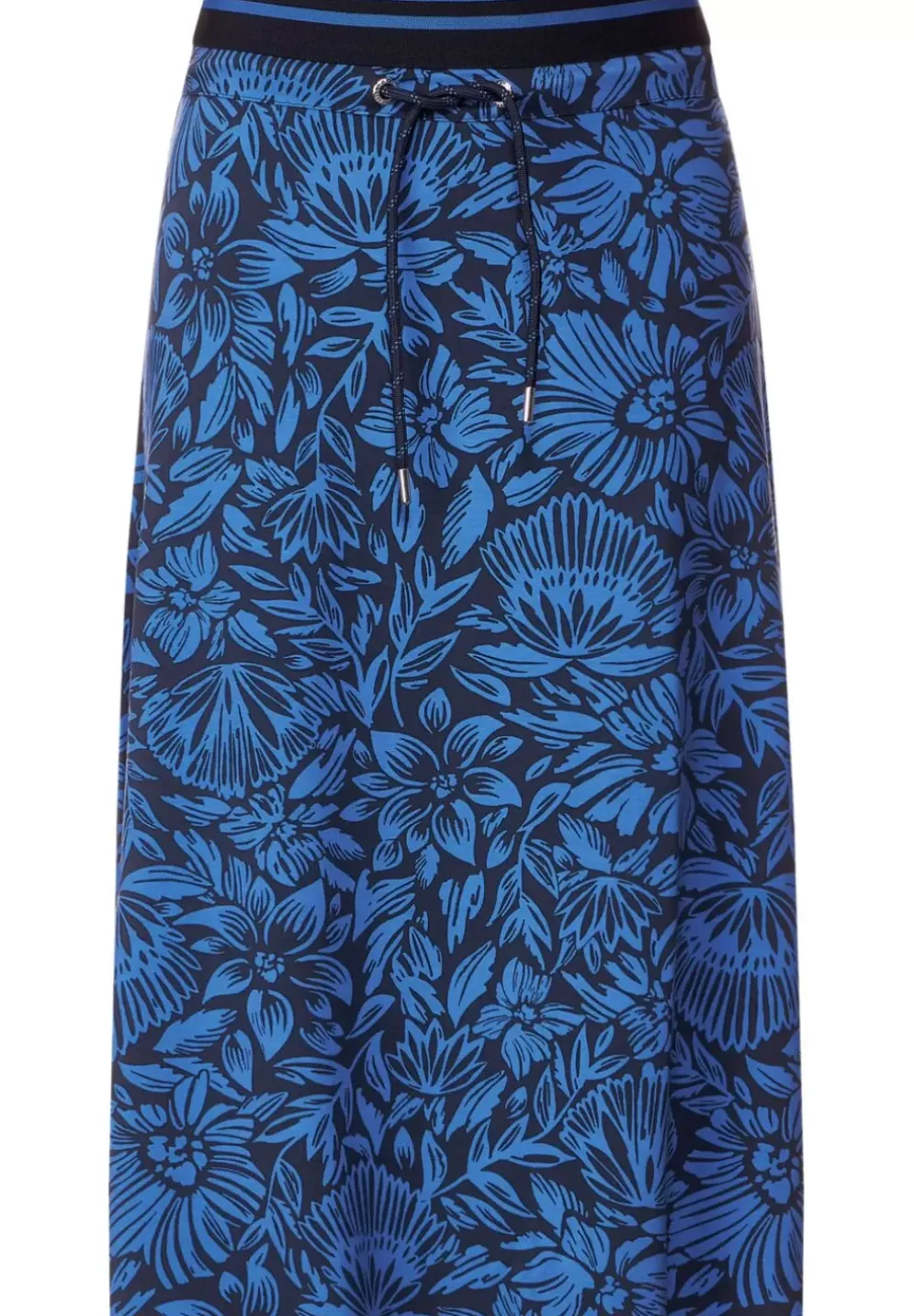 Midi Jerseyrock Mit Print