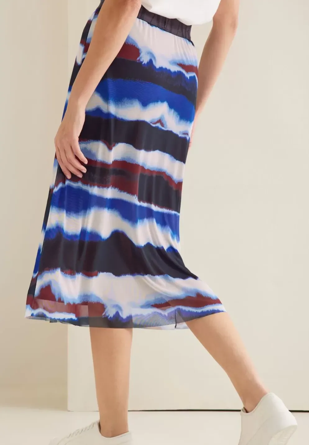 Midi Meshrock Mit Print