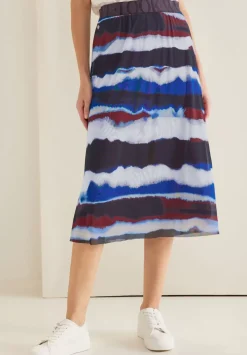 Midi Meshrock Mit Print