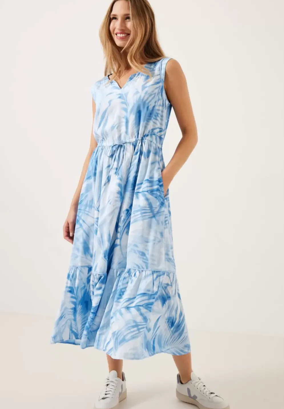 Midi Print Kleid