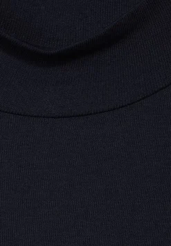 Midikleid Im Materialmix