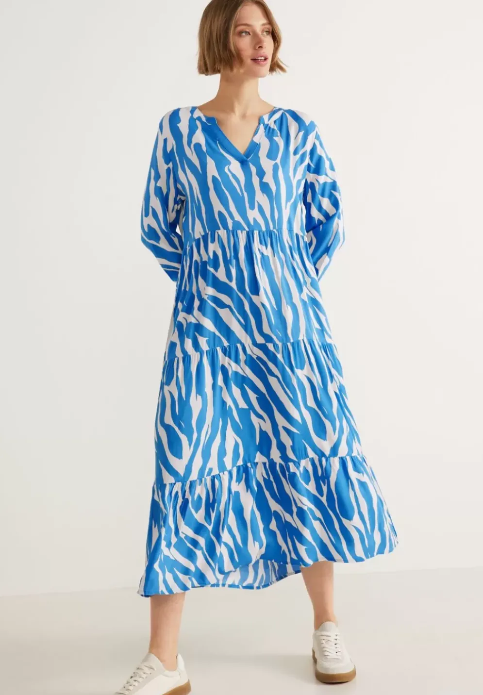 Midikleid Mit Alloverprint