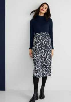 Midikleid Mit Leo Print