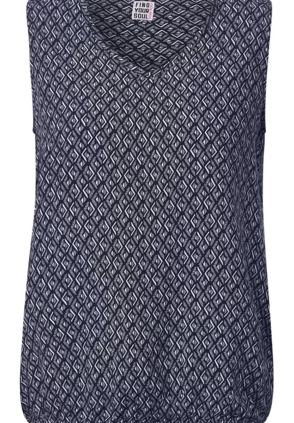 Minimal Print Bluse