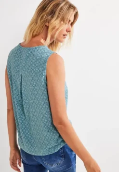 Minimal Print Bluse