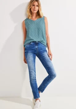 Minimal Print Bluse