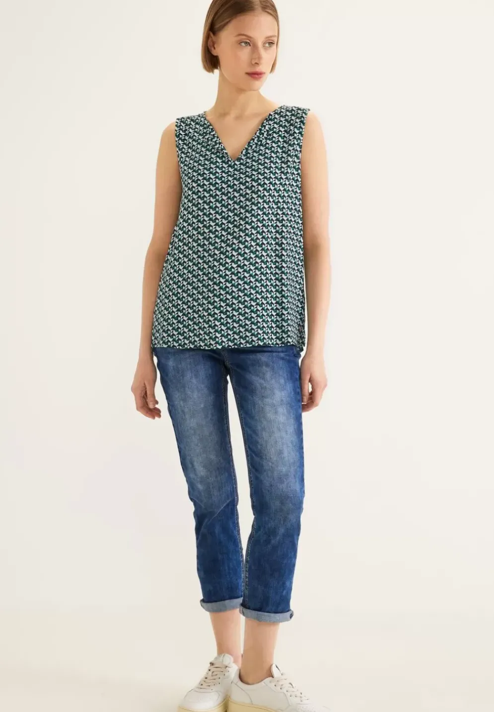 Minimalmuster Blusentop