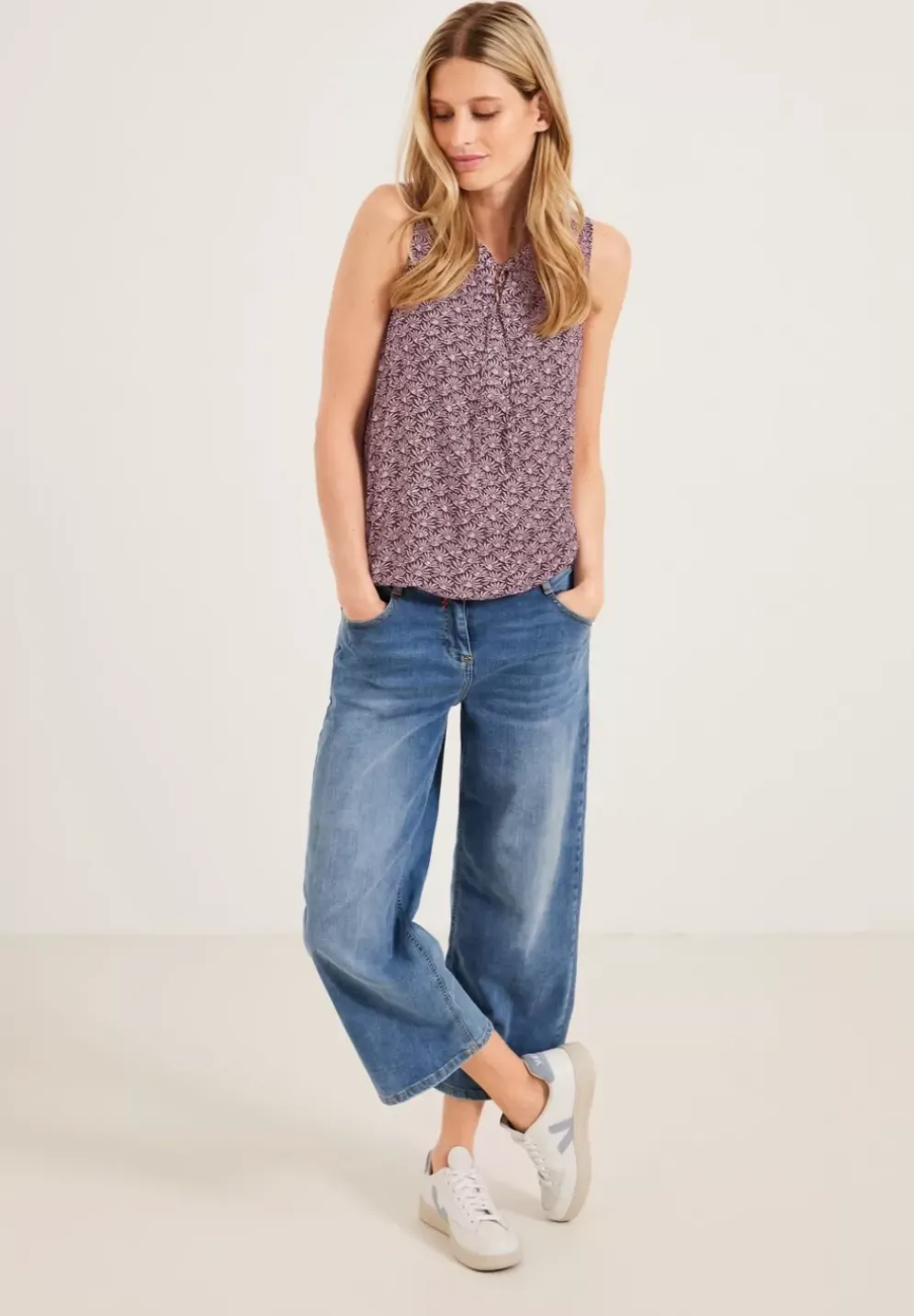 Minimalprint Bluse