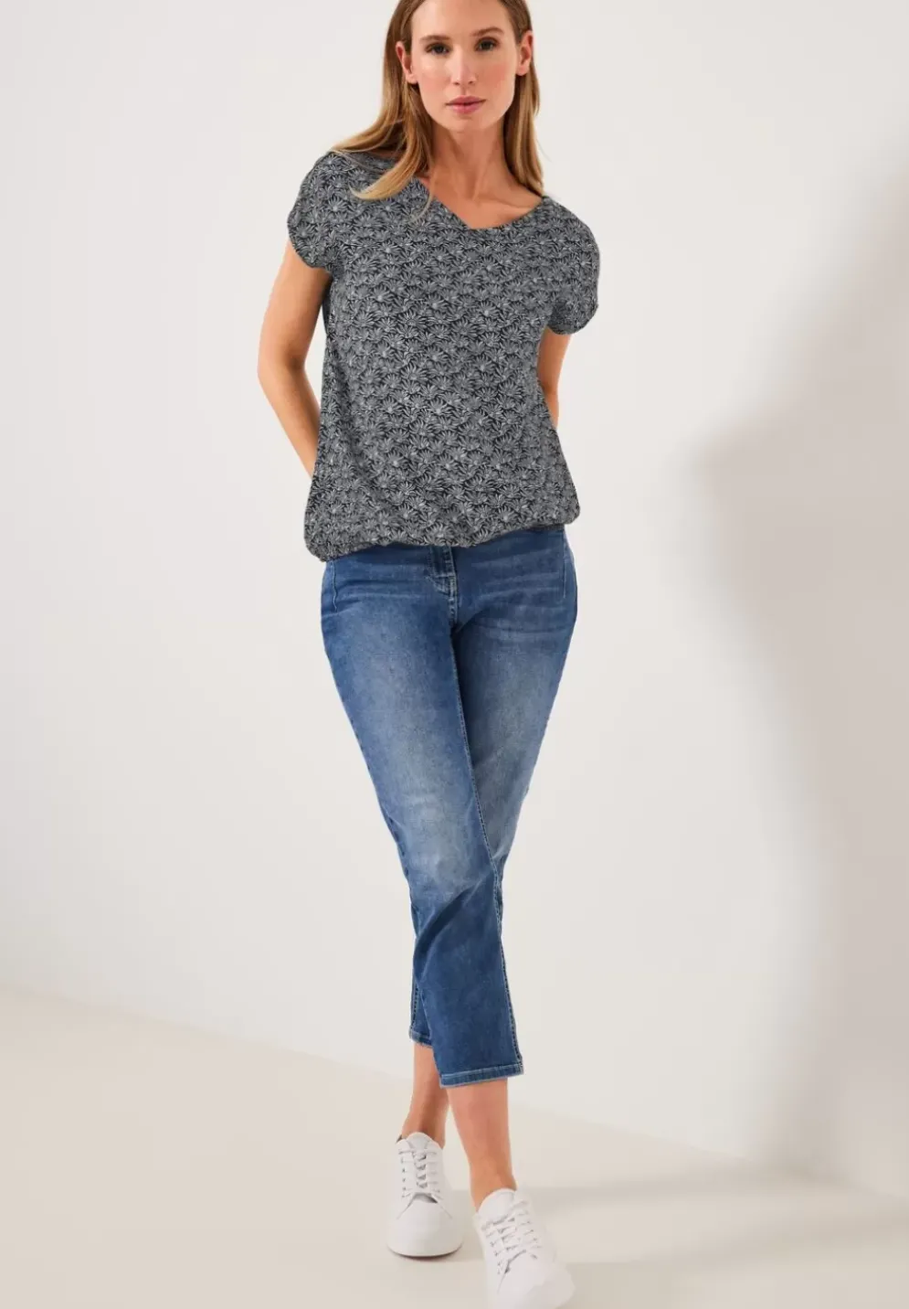 Minimalprint Bluse