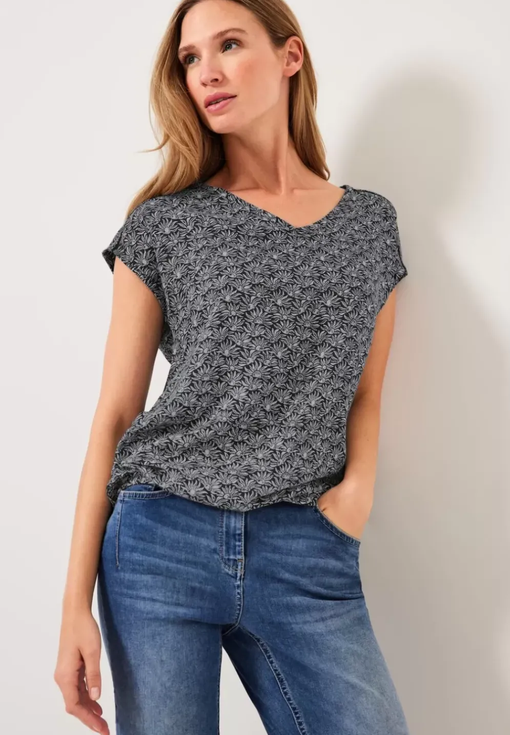 Minimalprint Bluse