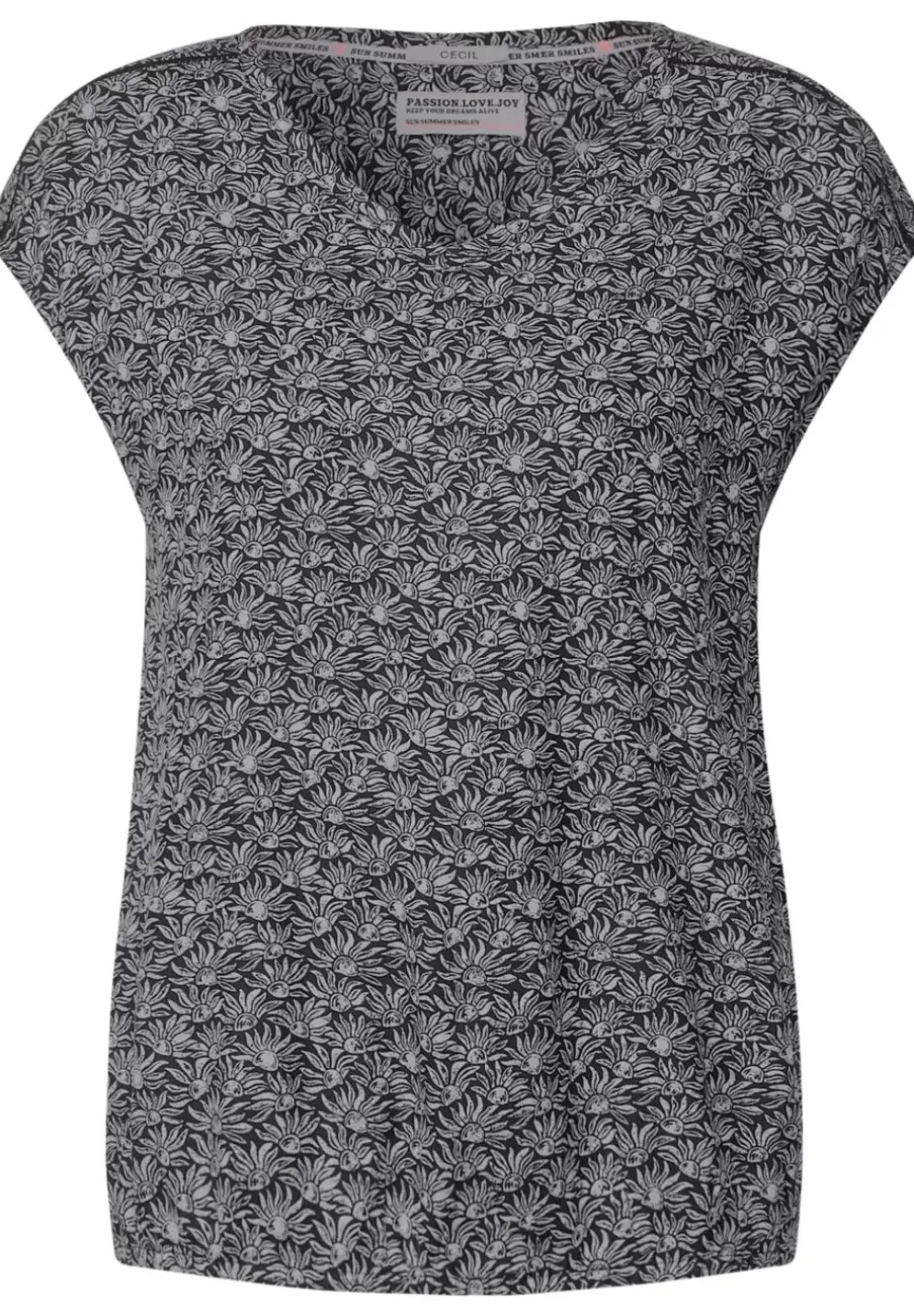 Minimalprint Bluse