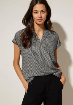 Minimalprint Blusenshirt