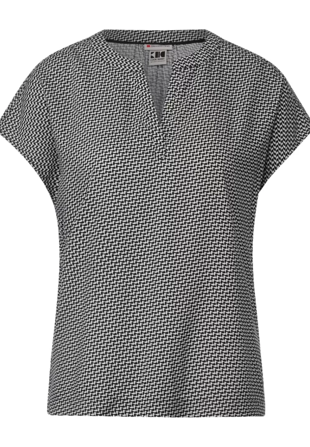 Minimalprint Blusenshirt