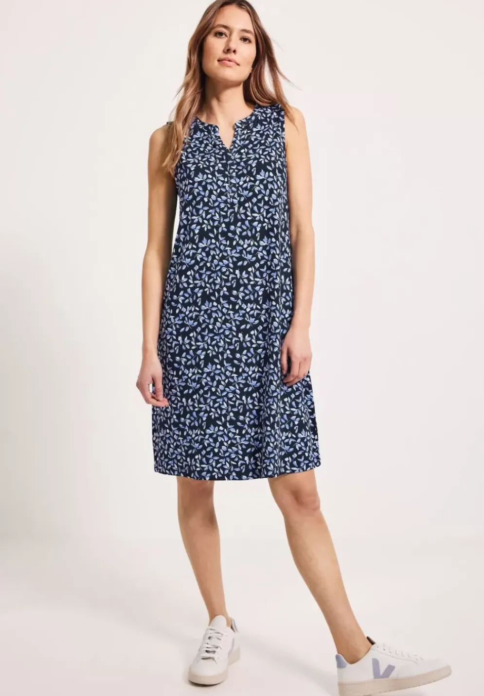 Minimalprint Jersey Kleid