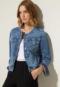 Mittelblaue Jeansjacke