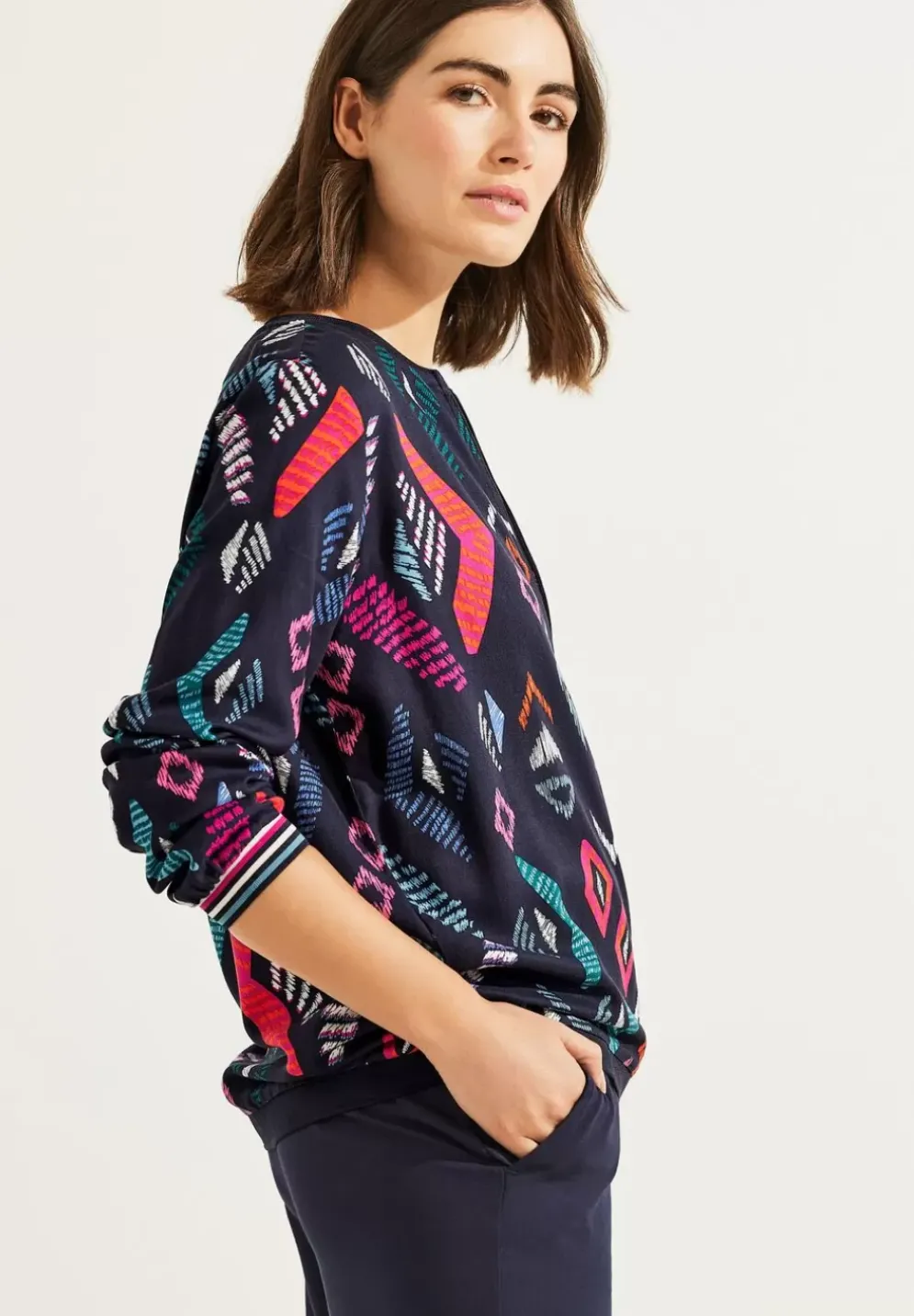 Multicolor Blusenjacke