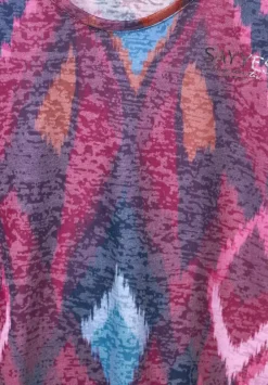 Multicolor Ikat Print Shirt