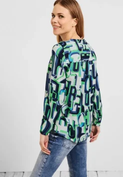 Multicolor Print Bluse