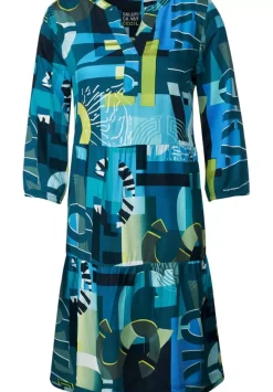 Multicolor Print Kleid