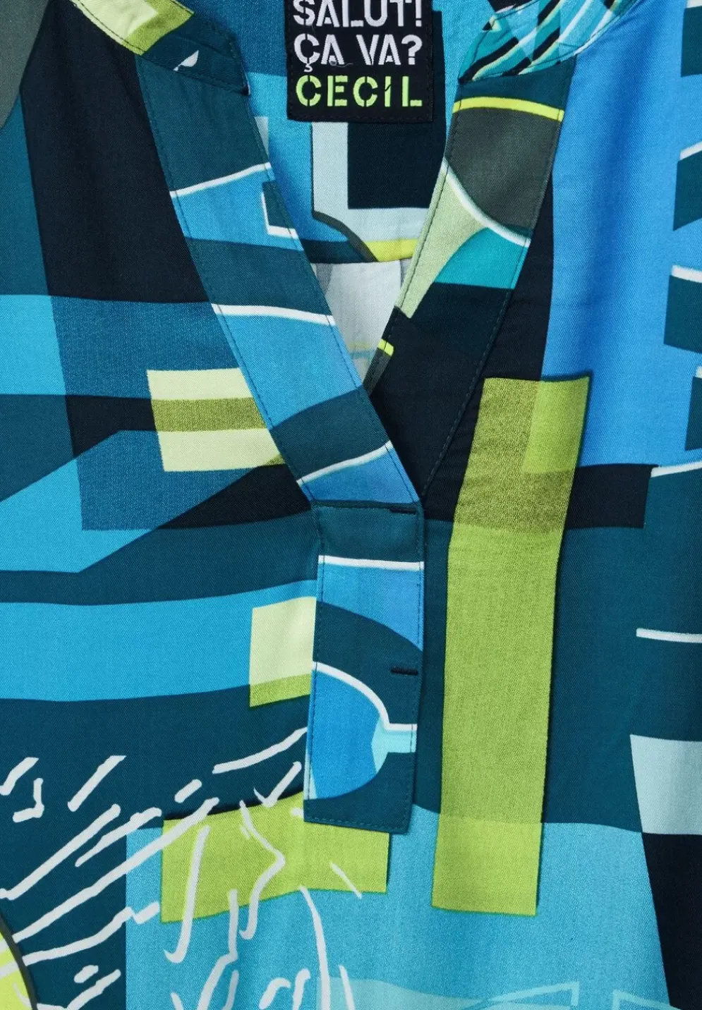 Multicolor Print Kleid
