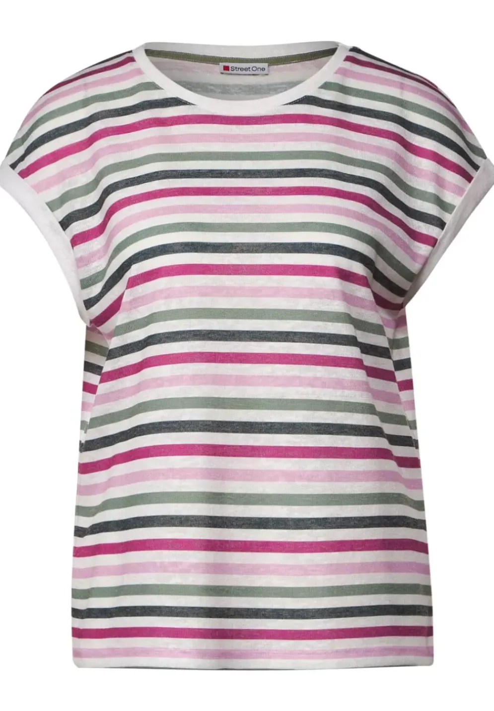 Multicolor Streifen T-Shirt