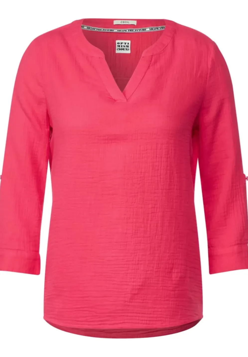 Musselin Bluse Mit 3/4 Armel