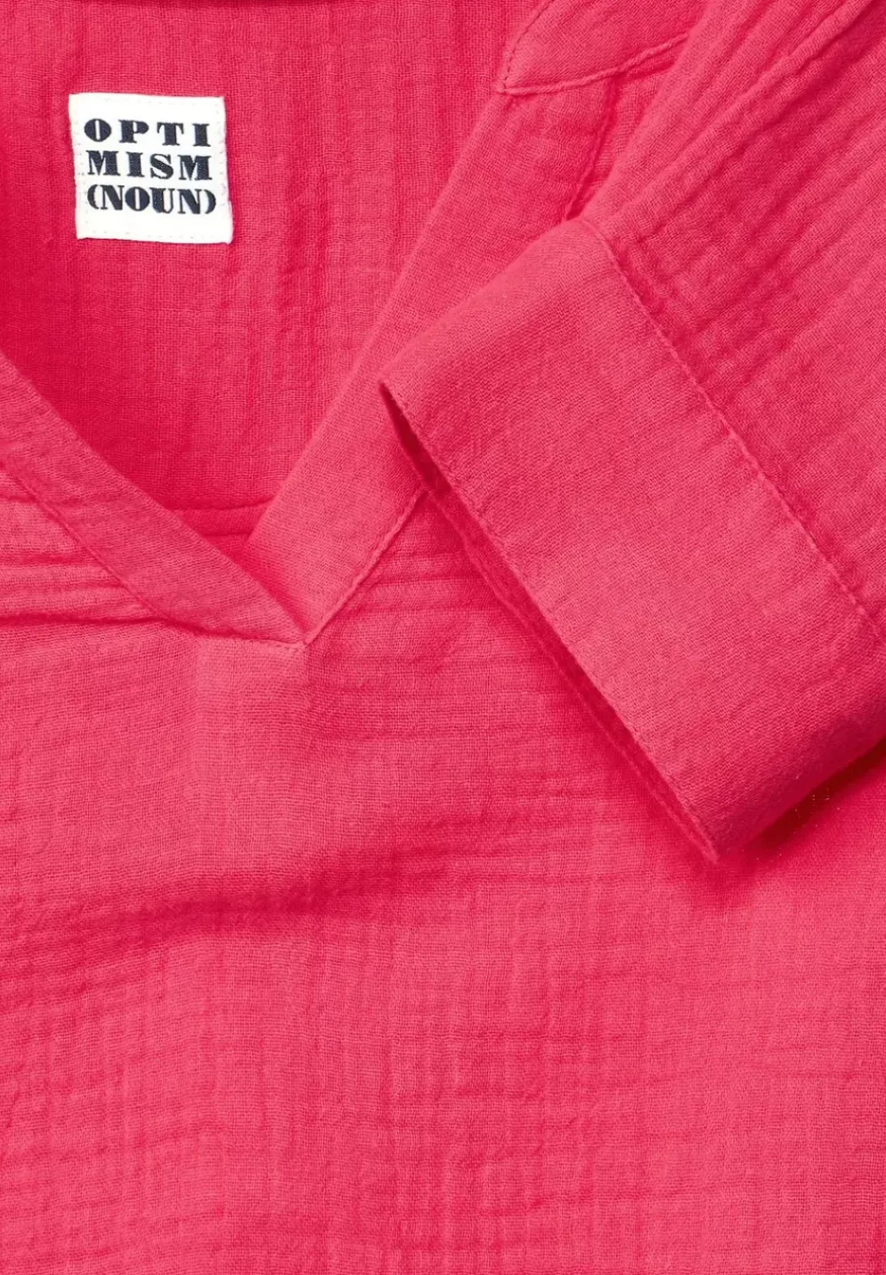 Musselin Bluse Mit 3/4 Armel