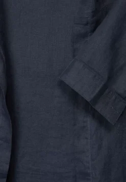 Offene Leinen Longjacke
