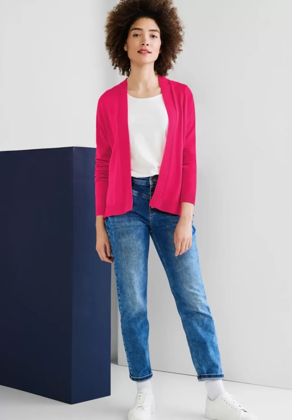 Offener Cardigan In Unifarbe