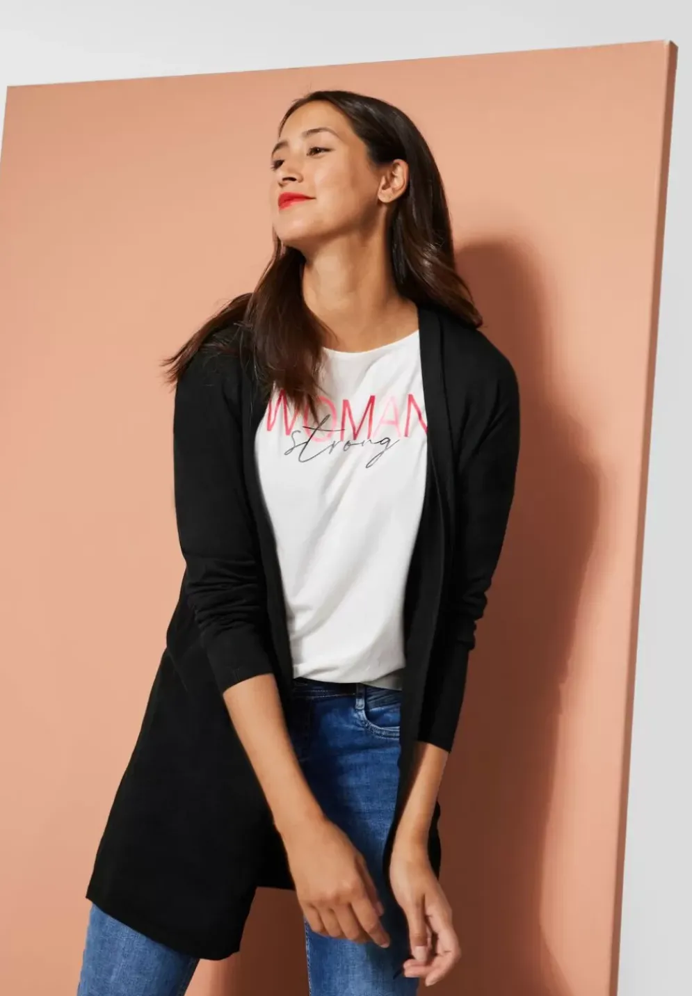 Offener Long Cardigan