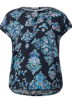 Ornament Print Bluse
