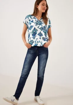 Ornament Print Bluse