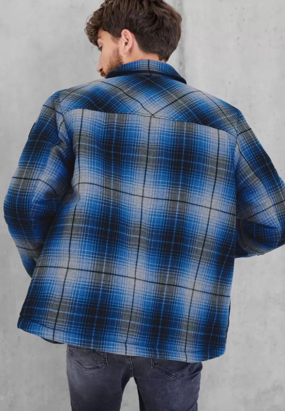 Overshirt Mit Karodessin
