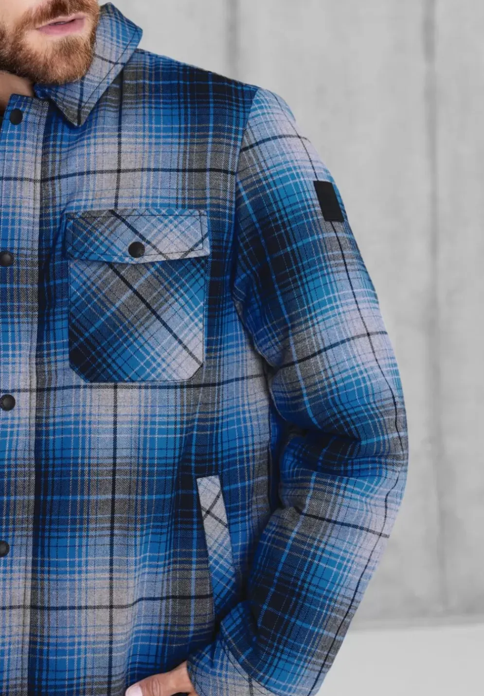 Overshirt Mit Karodessin