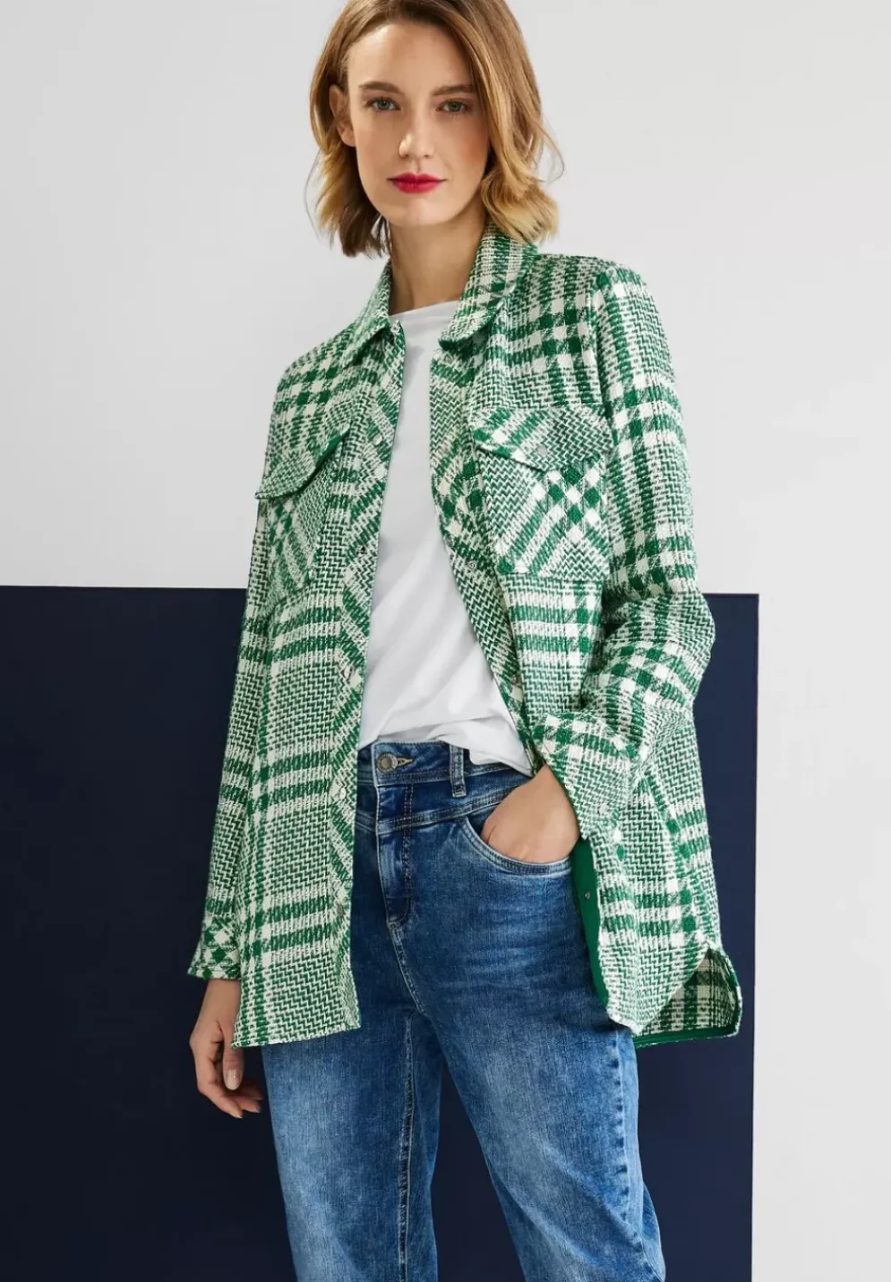 Overshirt Mit Karomuster