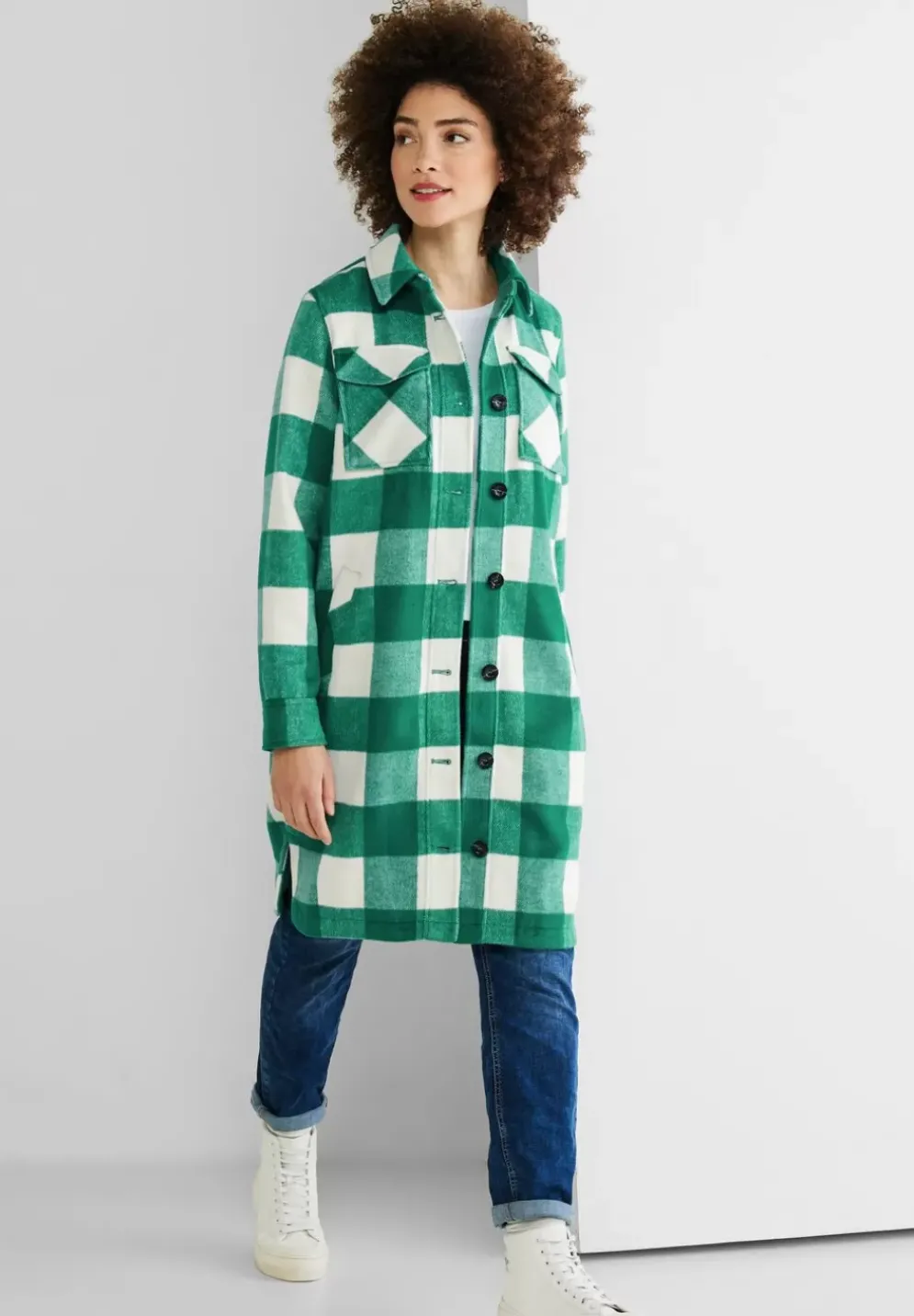 Overshirt Mit Karomuster