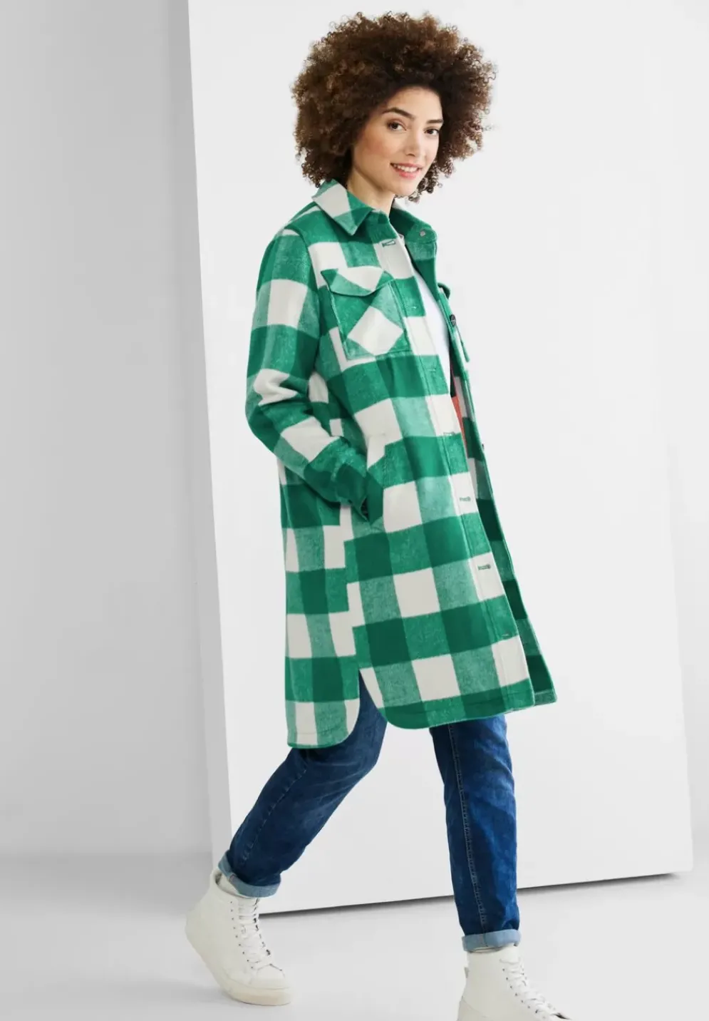Overshirt Mit Karomuster