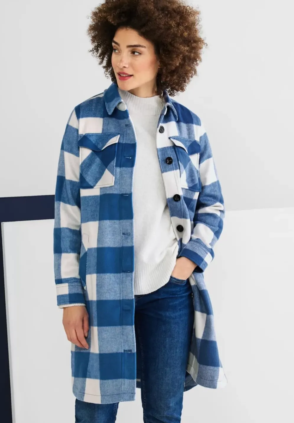 Overshirt Mit Karomuster