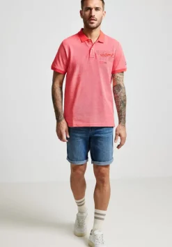 Oxford Polo Mit Brustprint
